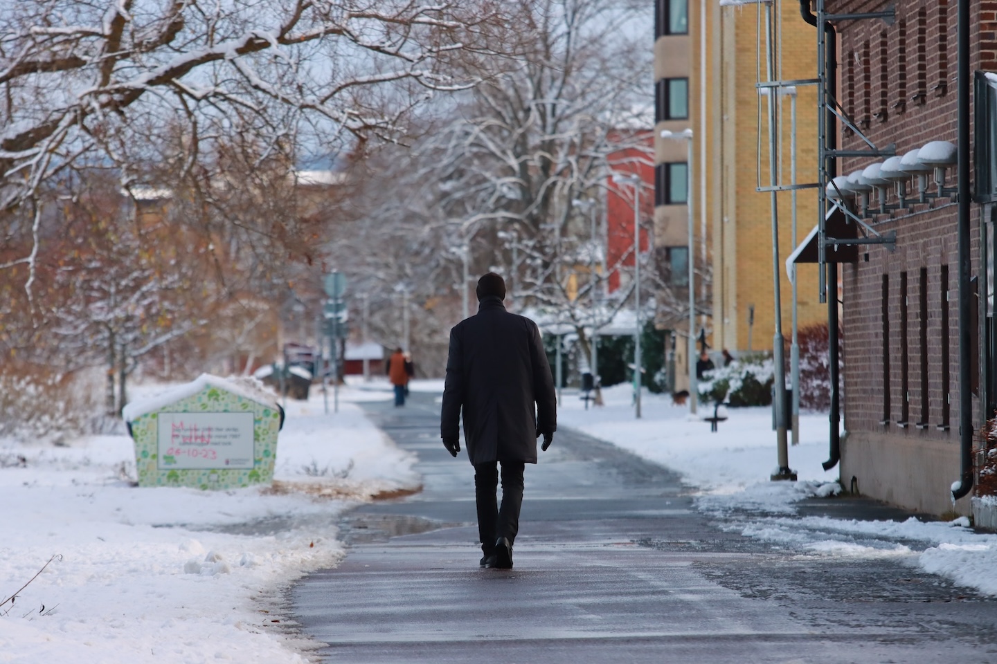 Photo of man walking freely